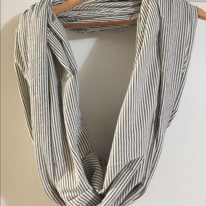 Striped infinity scarf